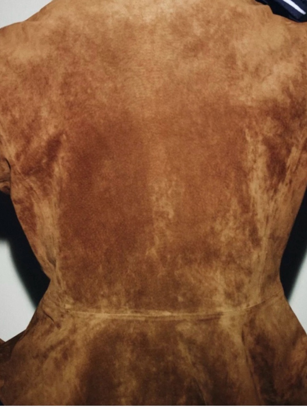 Zara Brown Suede Button-Down Jacket - Picture 8 of 13